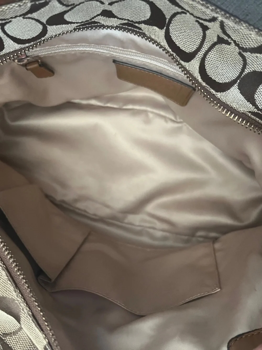 Coach canvas leather